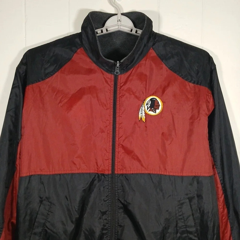 VTG 90s Washington Redskins REVERSIBLE NFL Jacket G-III Carl‎ Banks Men's Large - Picture 13 of 16